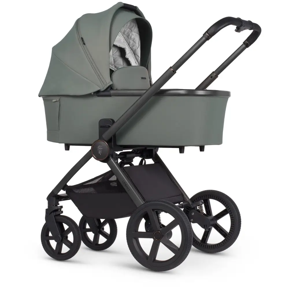 Venicci Upline 2 Aloe Pram 3 in 1 + Tiago Black Car Seat Venicci
