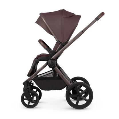 Venicci Upline 2 Burgundy Special Edition Pram 3 in 1 + 360 Tiago Beige Bundle General Venicci