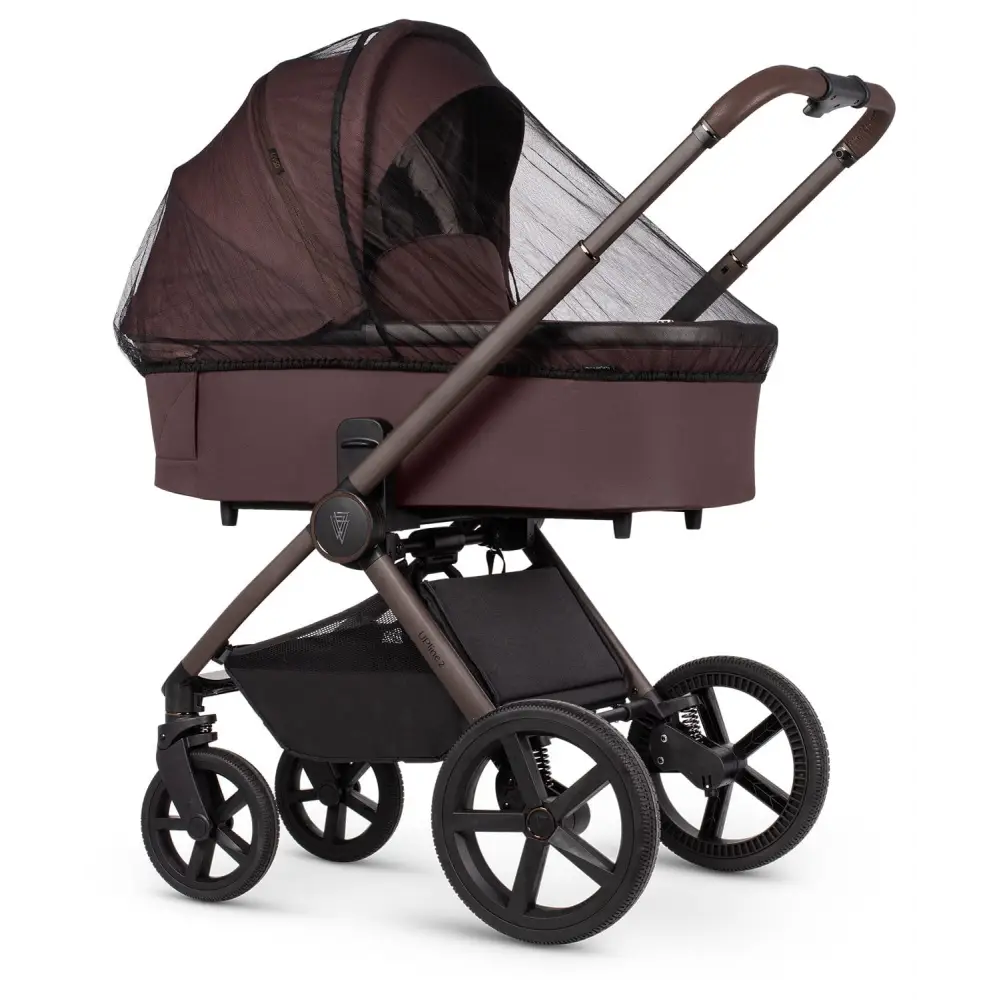 Venicci Upline 2 Burgundy Special Edition Pram 3 in 1 + 360 Tiago Beige Bundle General Venicci