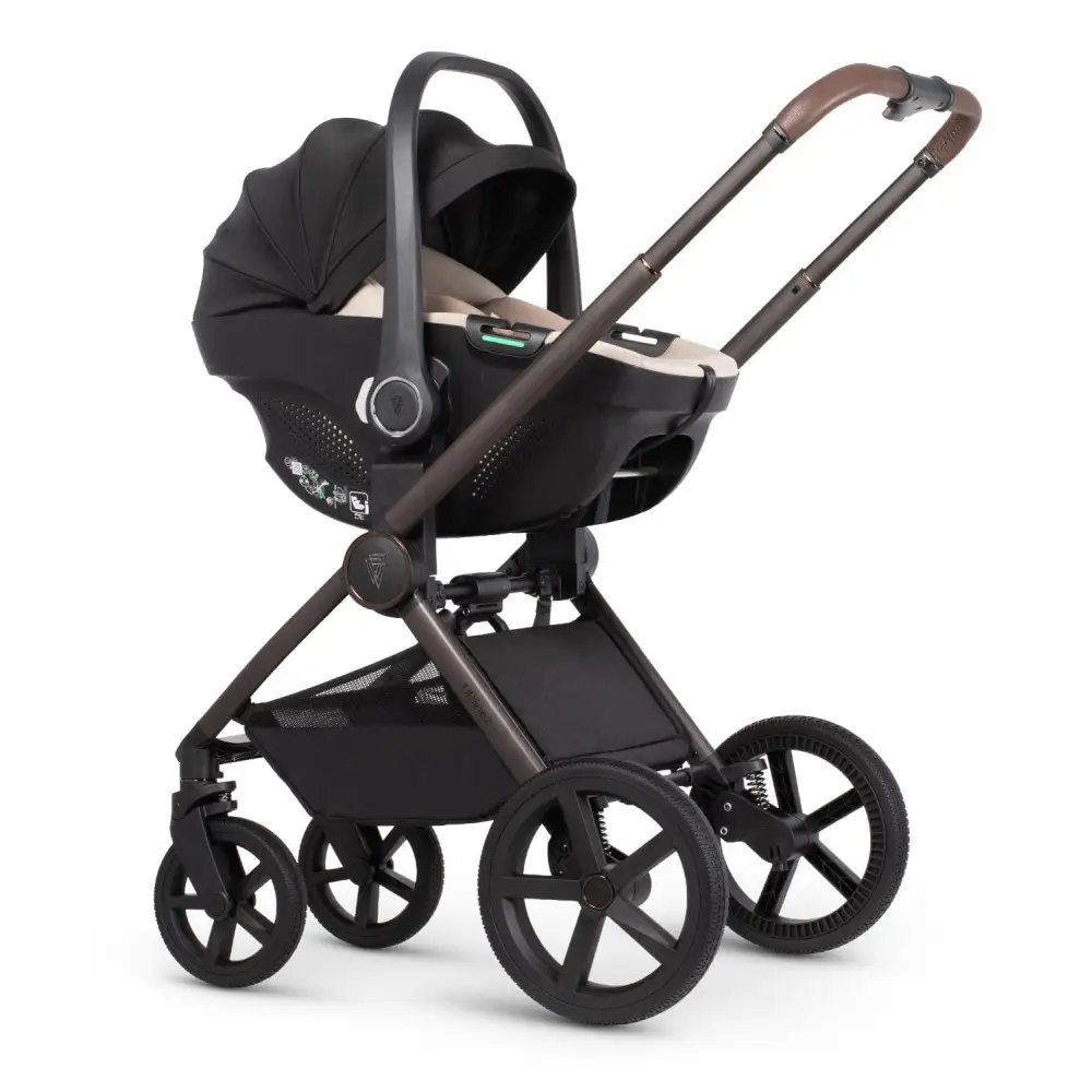Venicci Upline 2 Powder Special Edition Pram 3 in 1 + Tiago Beige Car Seat Venicci