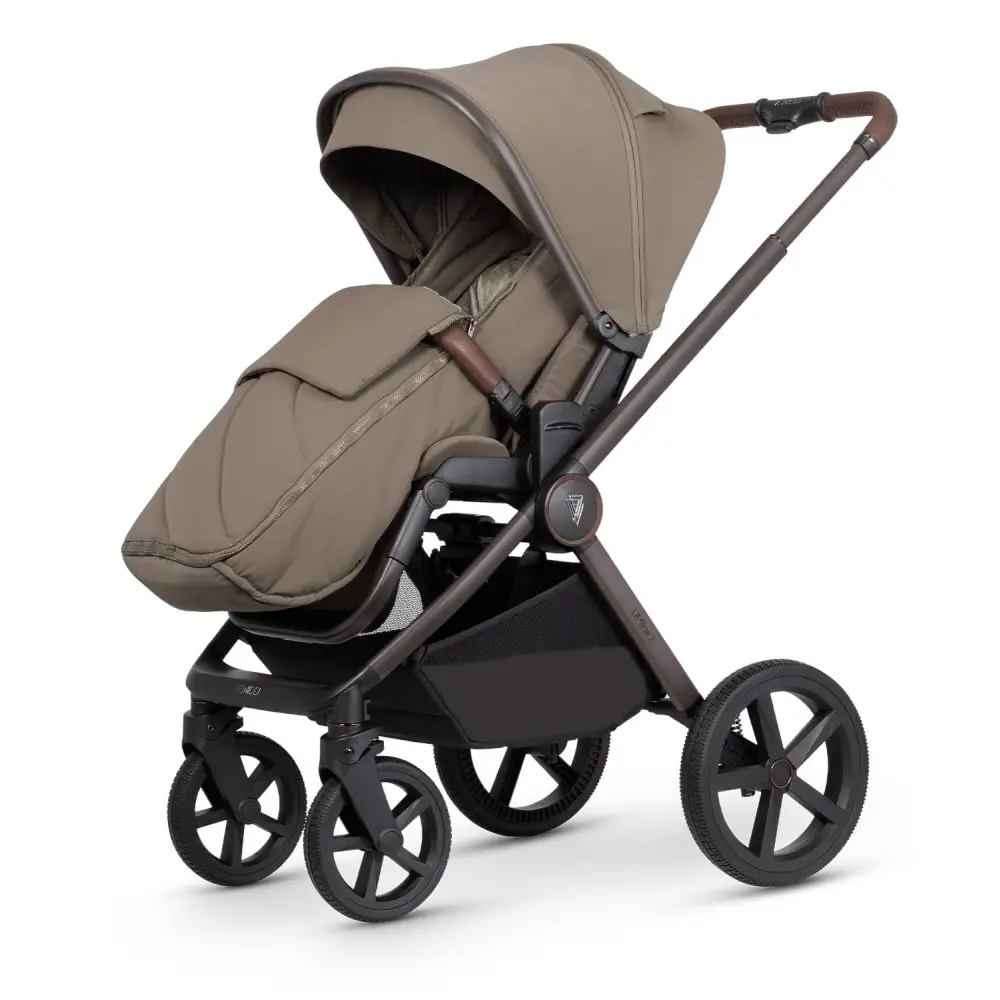Venicci Upline 2 Powder Special Edition Pram 3 in 1 + Tiago Beige Car Seat Venicci