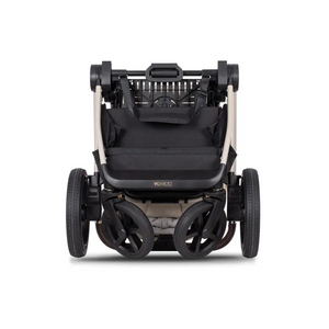 Venicci Upline 2 Stone Beige Pram 3 in 1 Bundle + Tiago Black Car Seat Venicci