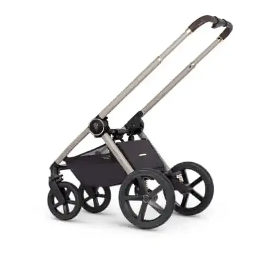 Venicci Upline 2 Stone Beige Pram 3 in 1 Bundle + Tiago Black Car Seat Venicci