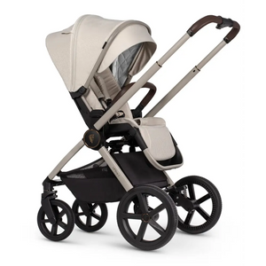 Venicci Venicci Upline 2 Stone Beige Pram 3 in 1 Bundle + Tiago Black Car Seat