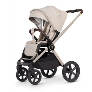 Venicci Upline 2 Stone Beige Pram 3 in 1 Bundle + Tiago Beige Car Seat Venicci