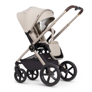 Venicci Upline 2 Stone Beige Pram 3 in 1 Bundle + Tiago Beige Car Seat Venicci
