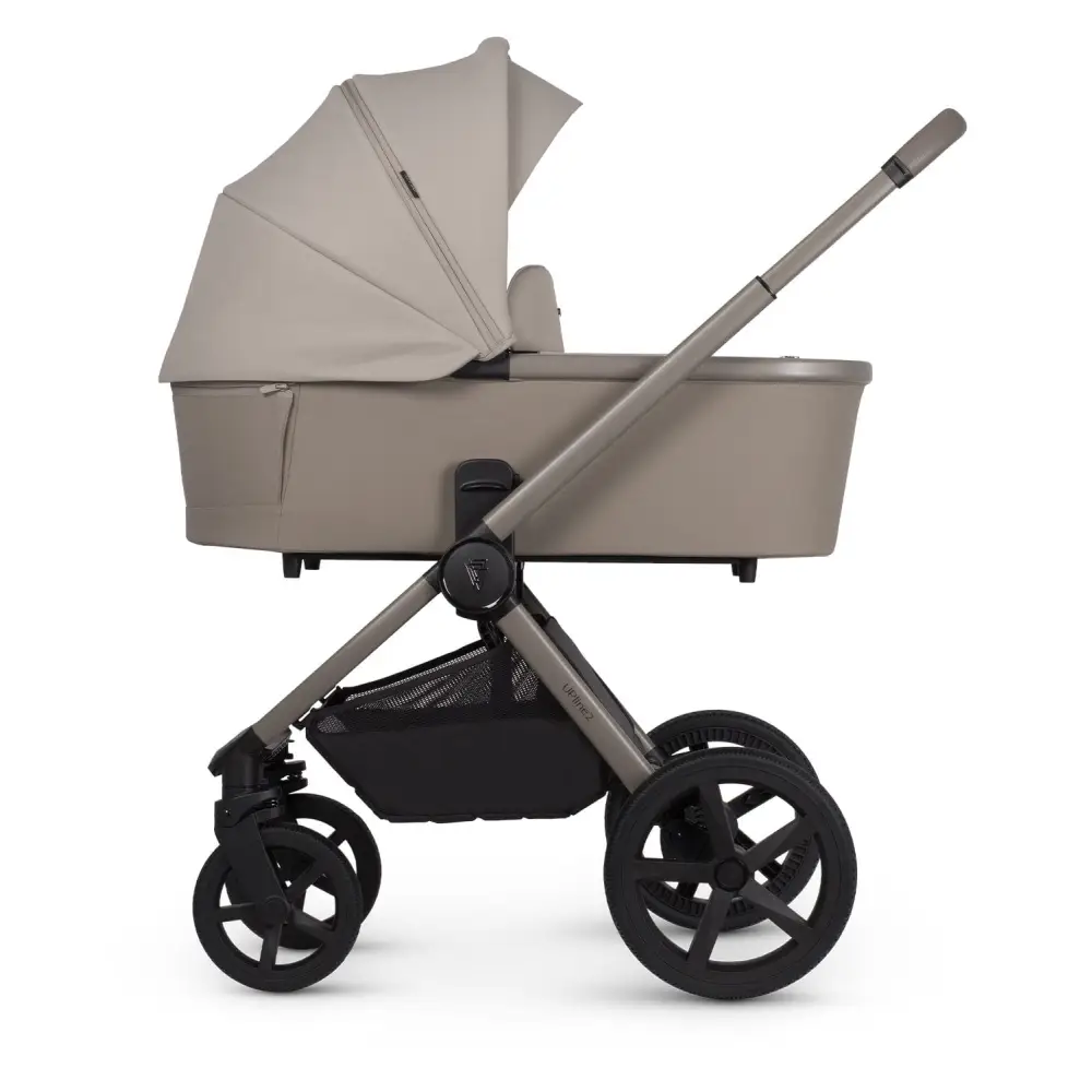 Venicci Upline 2 Taupe Pram 3 in 1 + 360 Tiago Beige Isofix Bundle Venicci