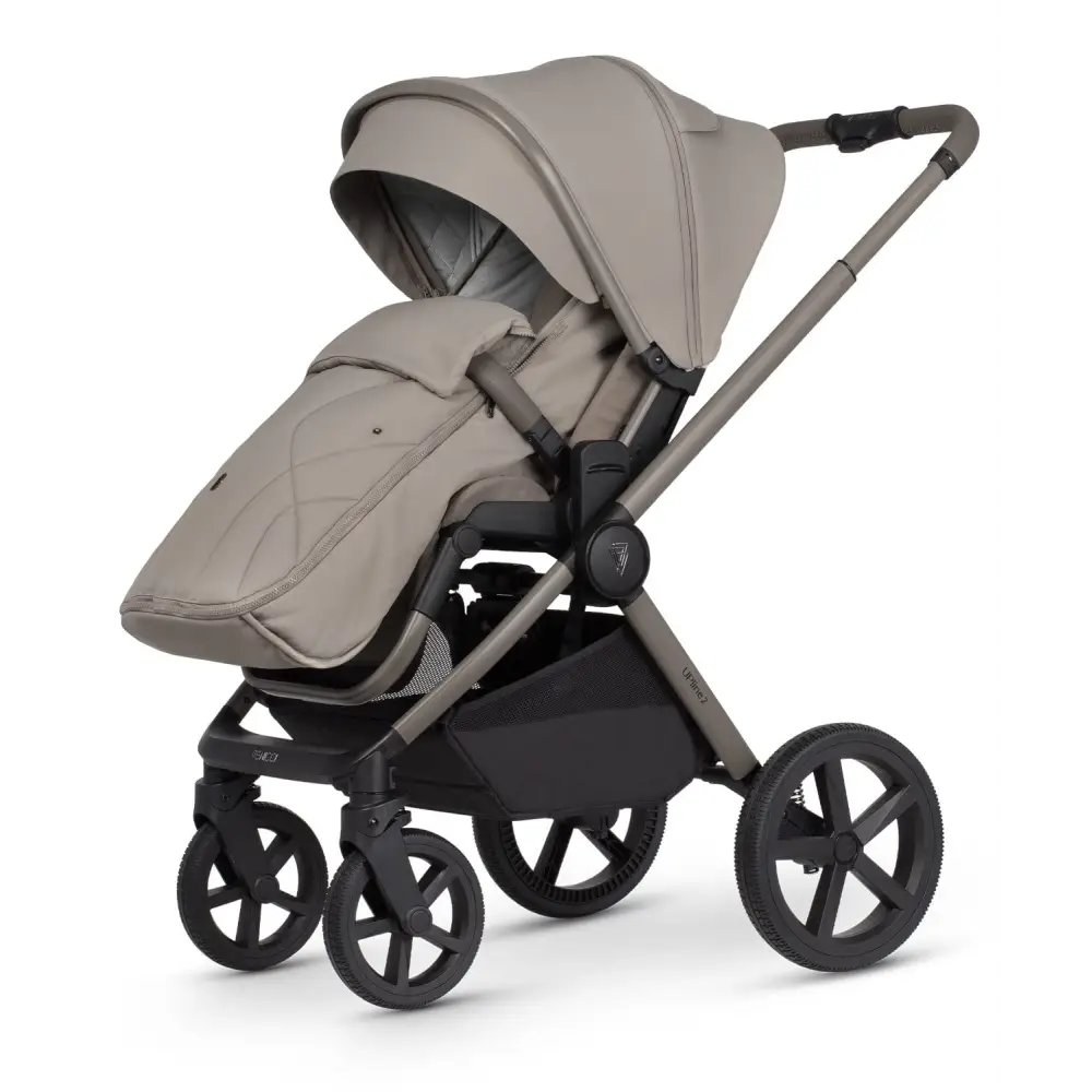 Venicci Upline 2 Taupe Pram 3 in 1 + 360 Tiago Beige Isofix Bundle Venicci