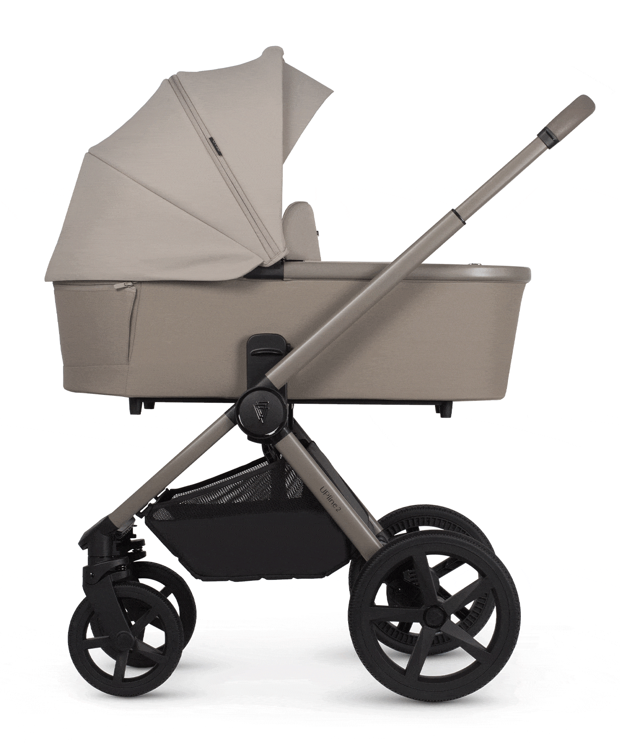 Venicci Upline 2 Taupe Pram 3 in 1 + 360 Tiago Beige Isofix Bundle Venicci