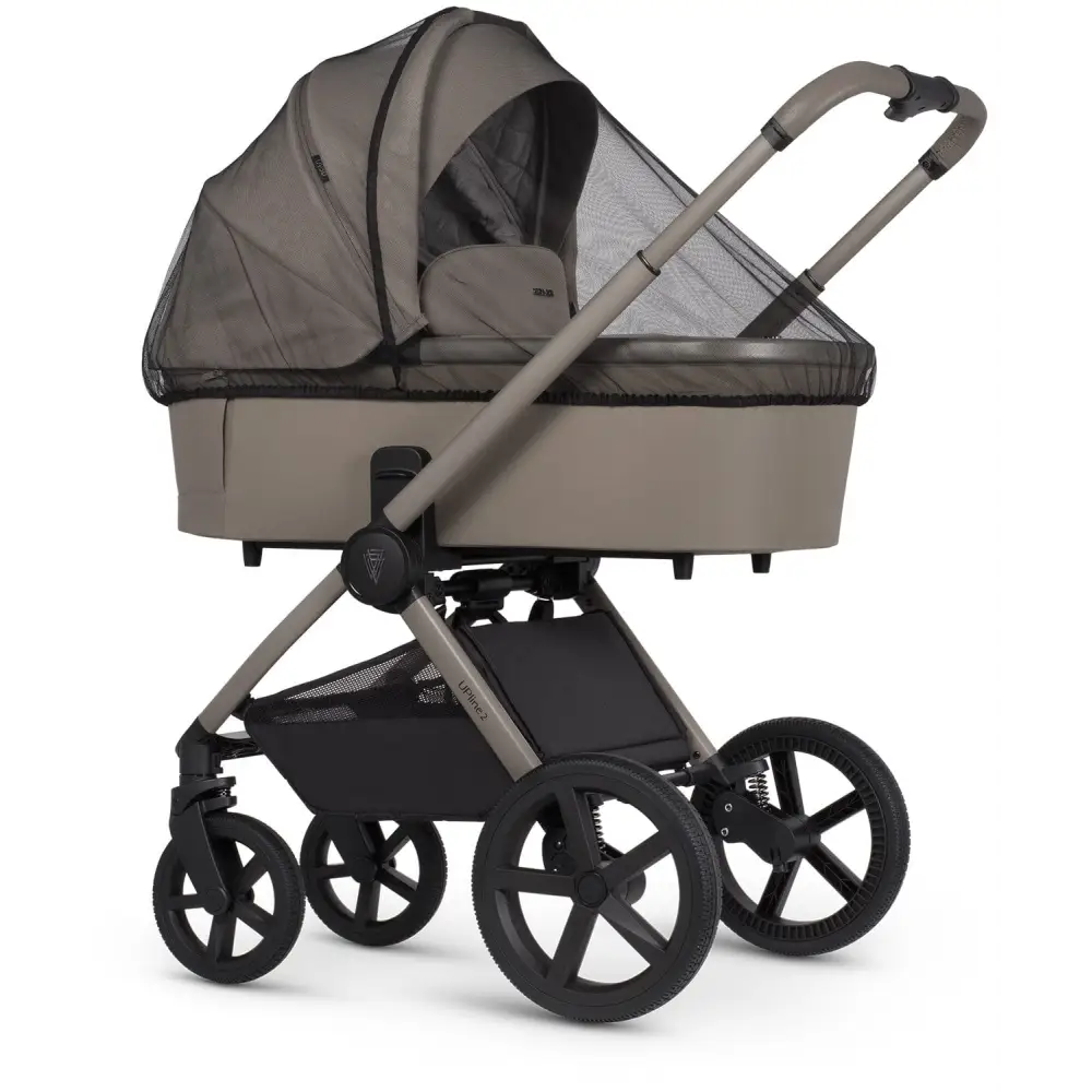 Venicci Upline 2 Taupe Pram 3 in 1 + Tiago Beige Car Seat Venicci