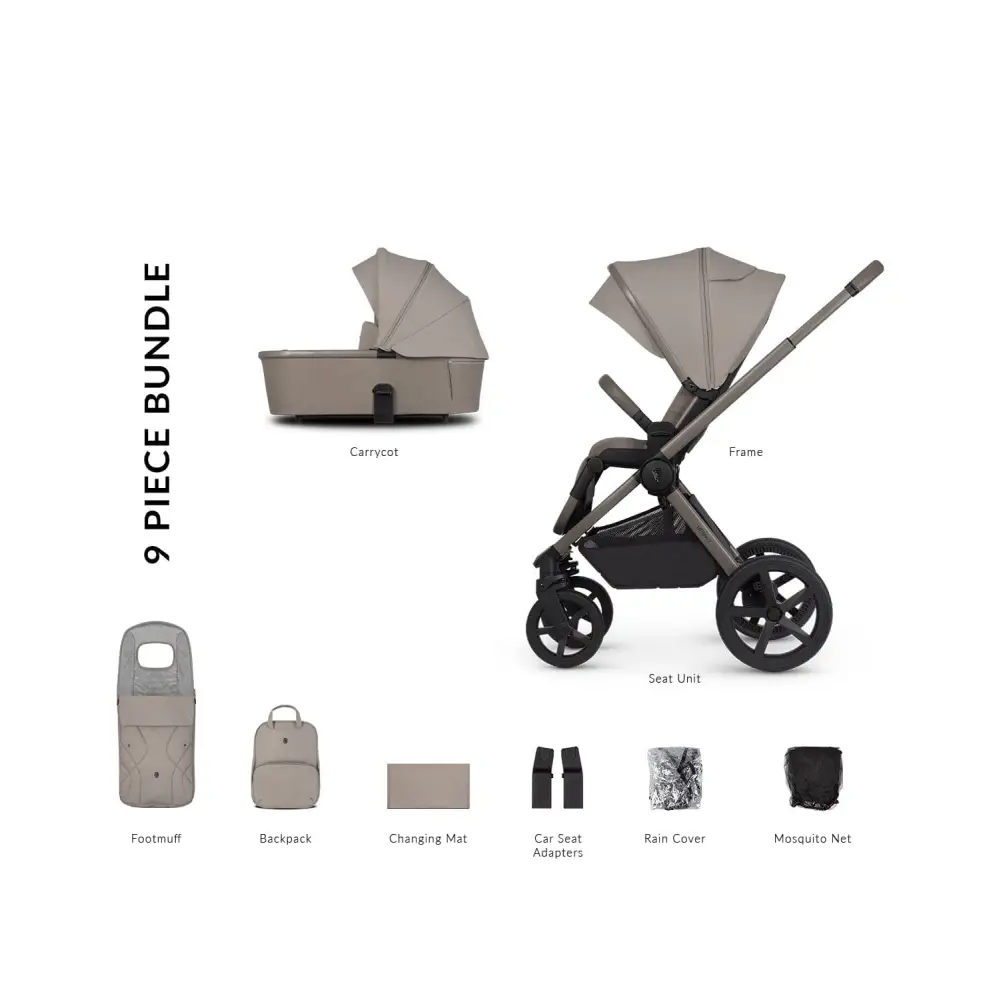 Venicci Upline 2 Taupe Pram 2 in 1 Bundle Venicci
