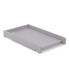 Warm Grey Wooden Cot Top Changer - Cot & Cot Bed Size Obaby