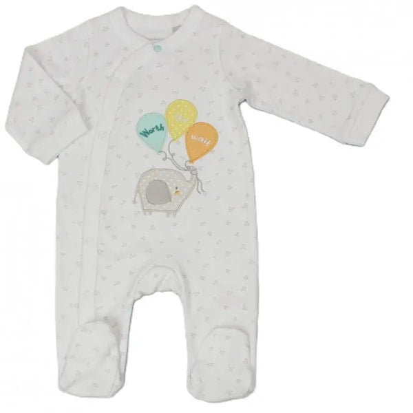 Worth The Wait Elephant Unisex Baby Grow Watch Me Grow