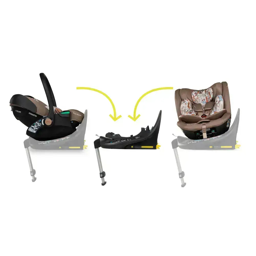 Wow 3 Special Edition All Stage Family Rotate & Recline 2 Base Bundle Tiger Tale Cosatto