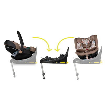 Wow 3 Special Edition All Stage Family Rotate & Recline 2 Base Bundle Tiger Tale Cosatto