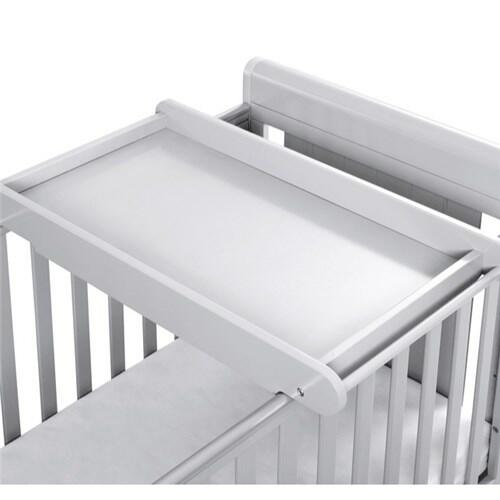 BabyMore Cot bed Top Changer with Towel Rail - Grey-0