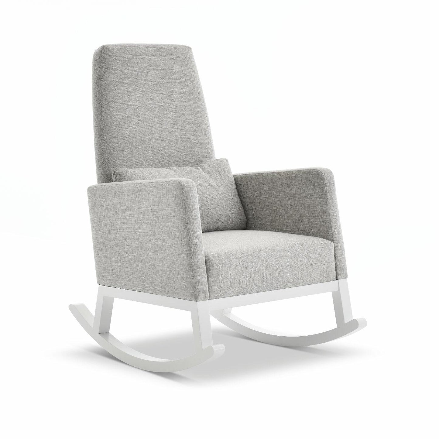 OBaby High Back Rocking Chair in Stone- Nursing Chair-1