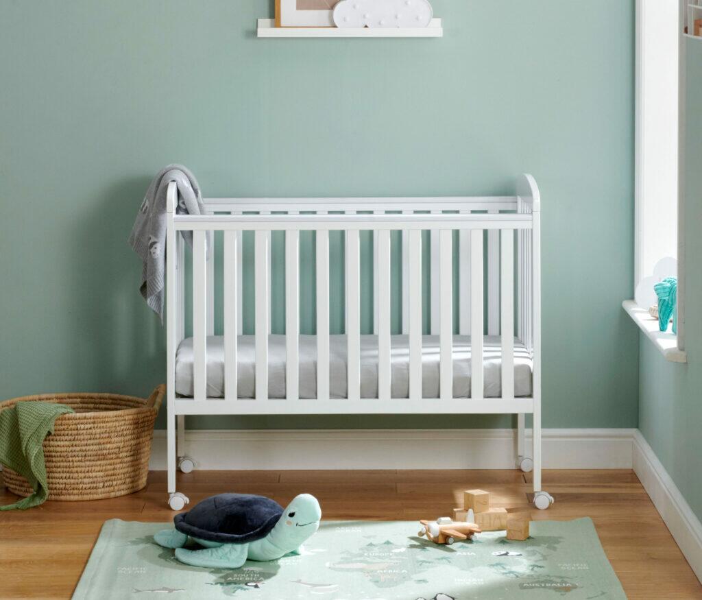 Babymore Space Saver Cot - White-1
