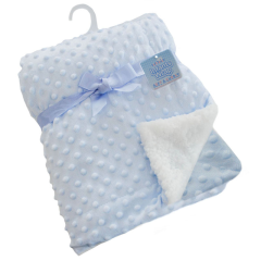 Baby Super Soft Bubble Blanket in Blue-0