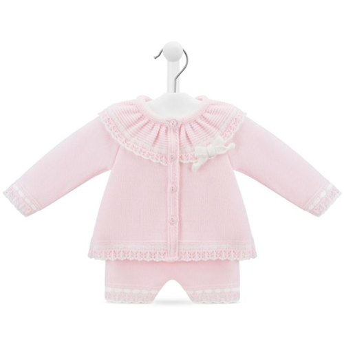 Dandelion Baby Pink Matinee Suit in Pink-0