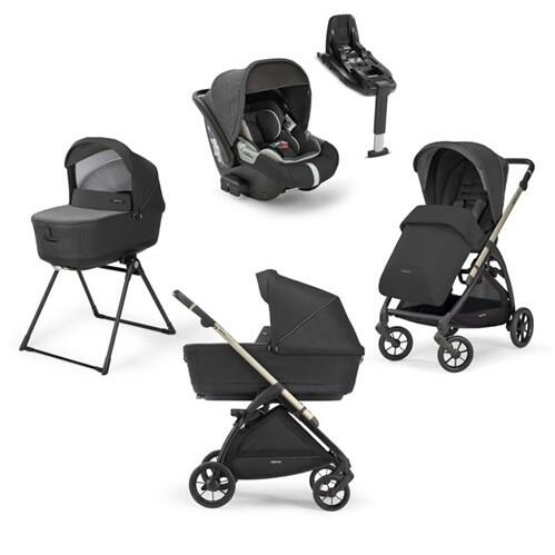 Inglesina Electa Upper Black 3 in 1 Travel System with 360 Isofix-0