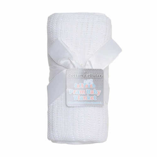Cellular White Baby Blanket-0