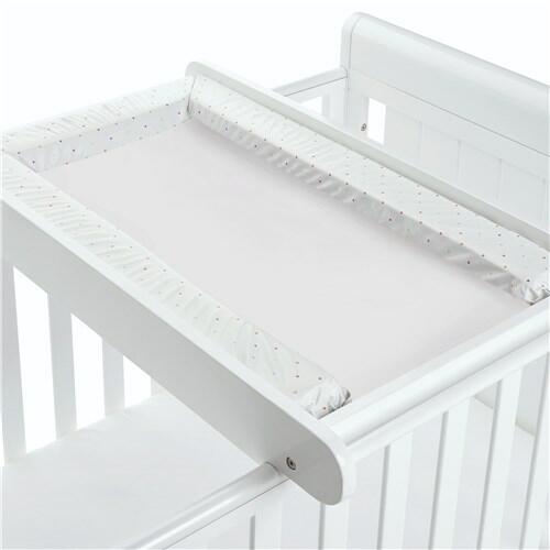 BabyMore Cot bed Top Changer with Towel Rail - White-0