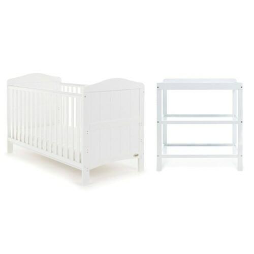 OBaby Whitby White 2 Piece Nursery Furniture Set-0