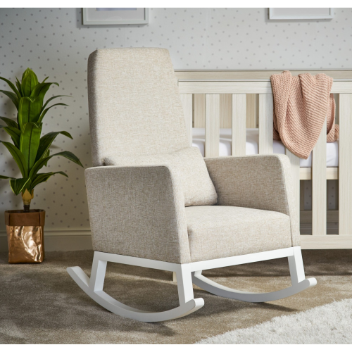 OBaby High Back rocking Nursery Chair in Oatmeal-0
