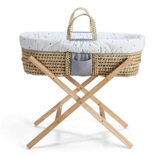 Lullaby Hearts Moses Basket with Stand-0
