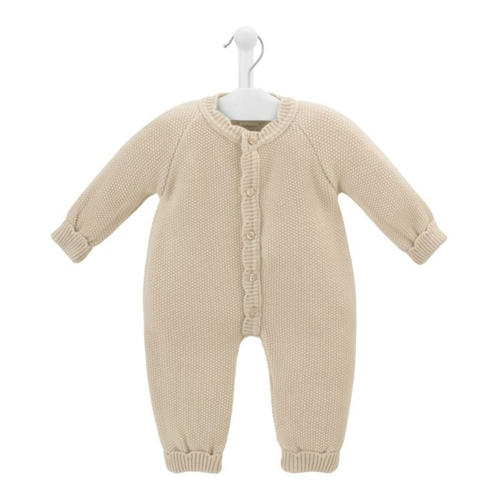 Dandelion Baby Taupe Knitted Romper-0