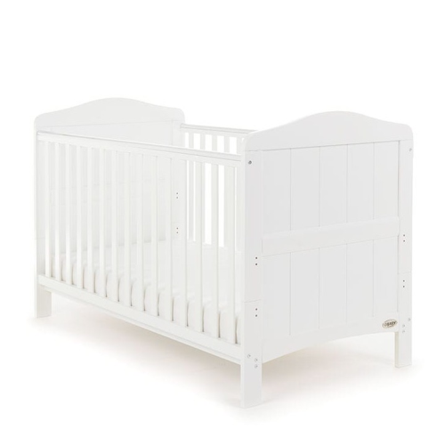 OBaby Whitby Country White Cot Bed-0