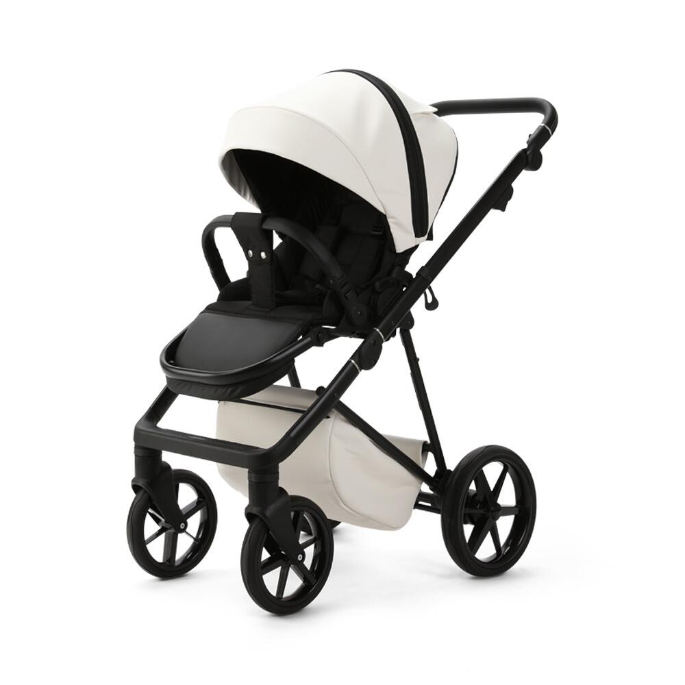 Mee-Go Milano Evo pushchair - Pearl White front view-6