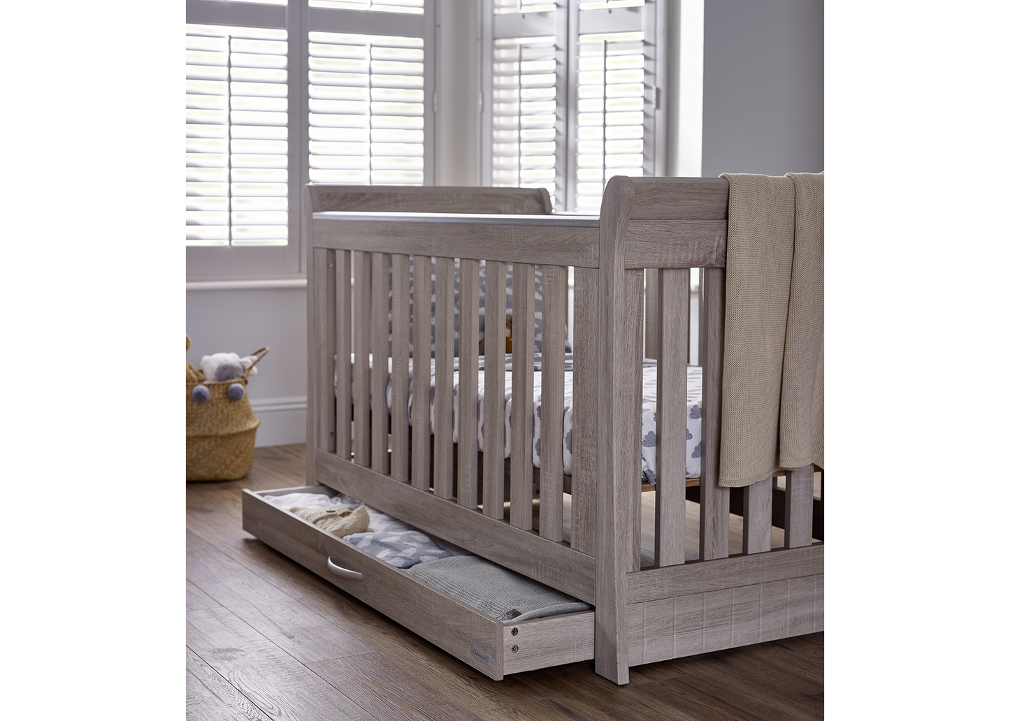 BabyStyle Noble Nursery Furniture Room Set + Sprung Mattress-2