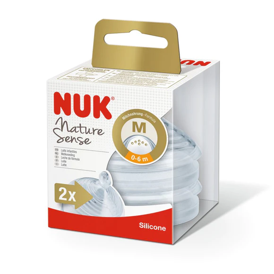 Nuk Nature Sense Teats - Medium Teat 0-6m-0