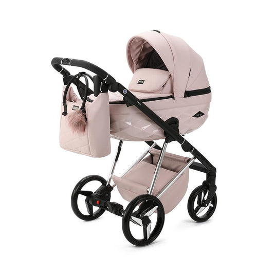 Mee-Go Quantum Special Edition Travel System with Isofix - Pretty in Pink-0