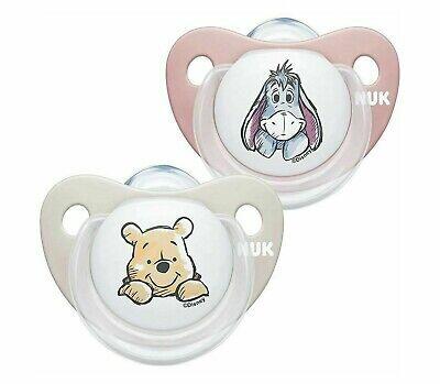 NUK Disney Winnie The Pooh Soother Girl 6-18m 2Pk-0
