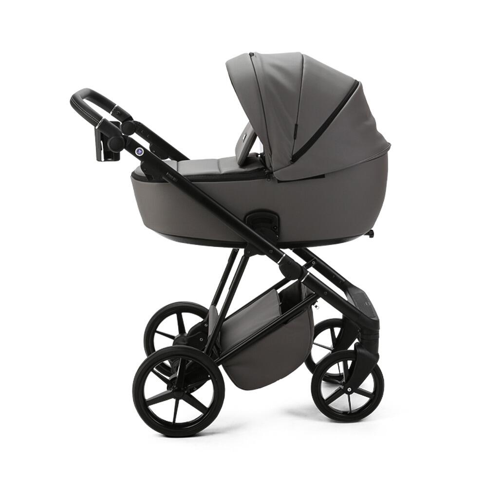Mee-Go Milano Evo 3 in 1 Travel System- Eco Leatherette Slate Grey-6