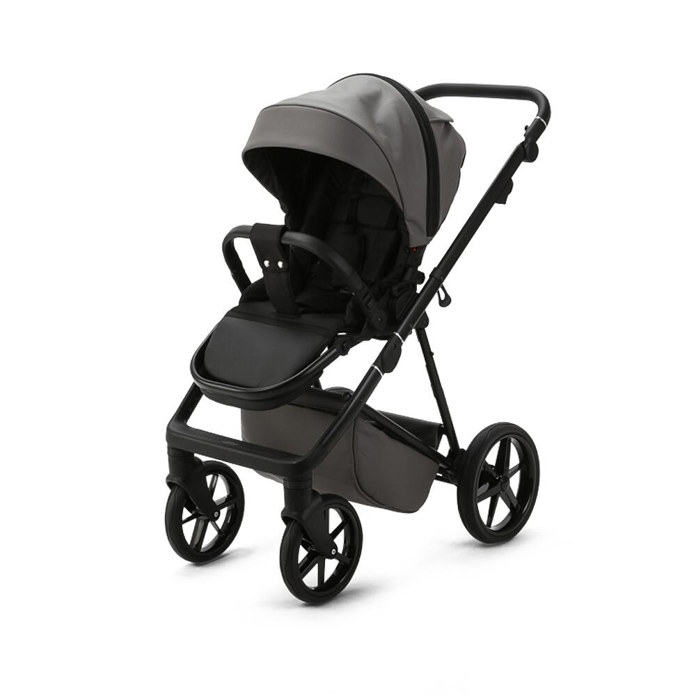 Mee-Go Milano Evo 3 in 1 Travel System- Eco Leatherette Slate Grey-4