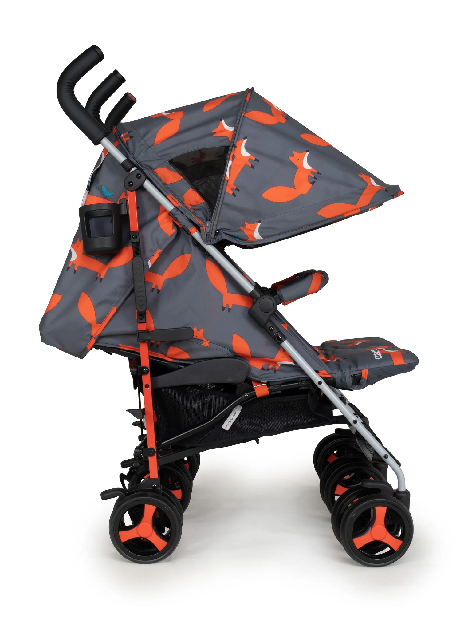 Cosatto Supa Dupa 3 Double Stroller - Charcoal Mister Fox-2