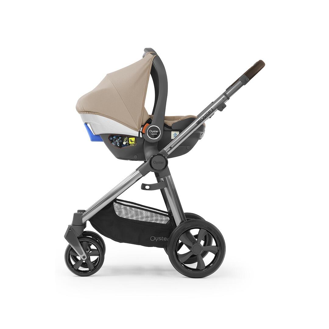 BabyStyle Oyster 3 Butterscotch - car seat on wheels-3
